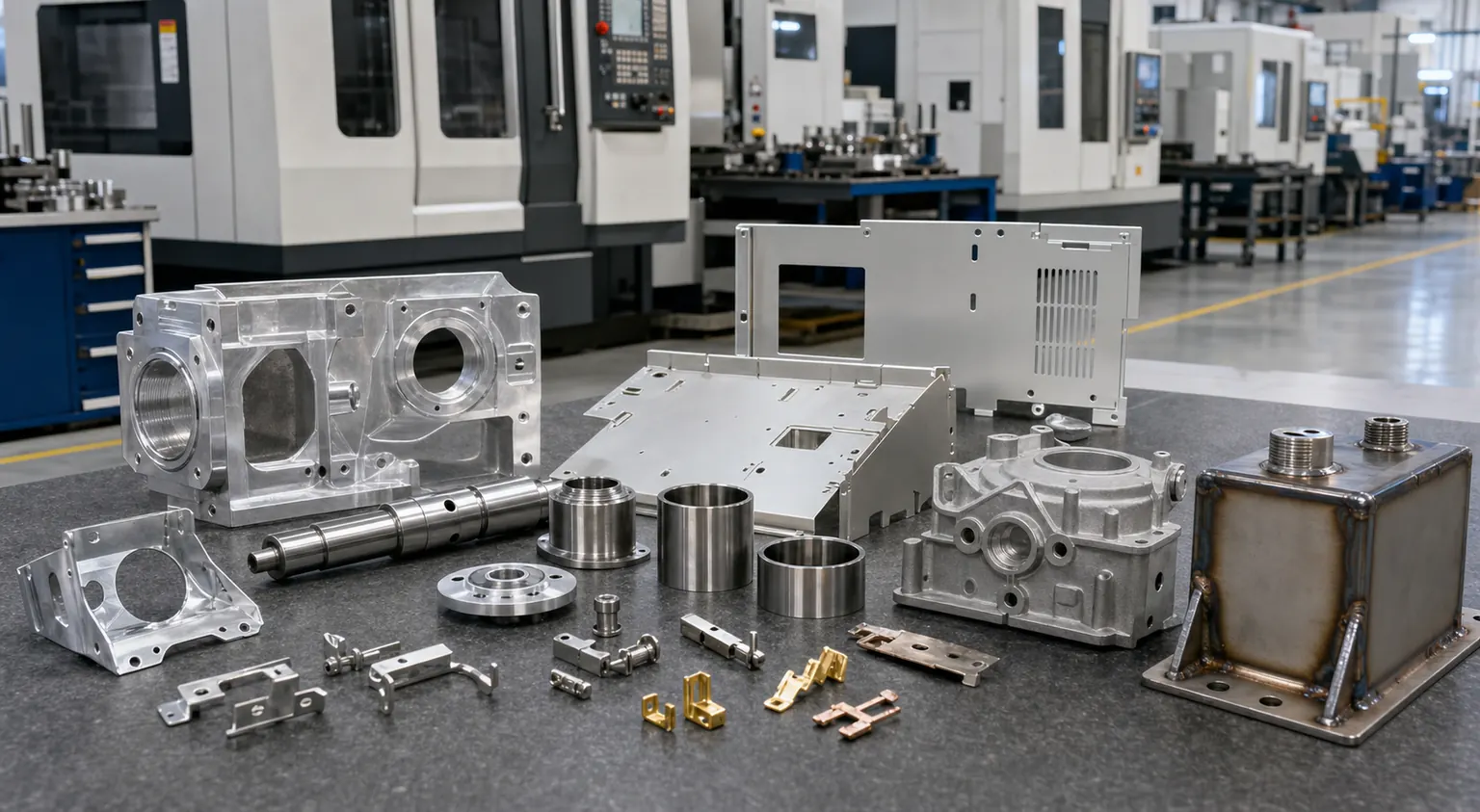 Custom metal parts manufacturer in China for CNC machining sheet metal stamping and die casting