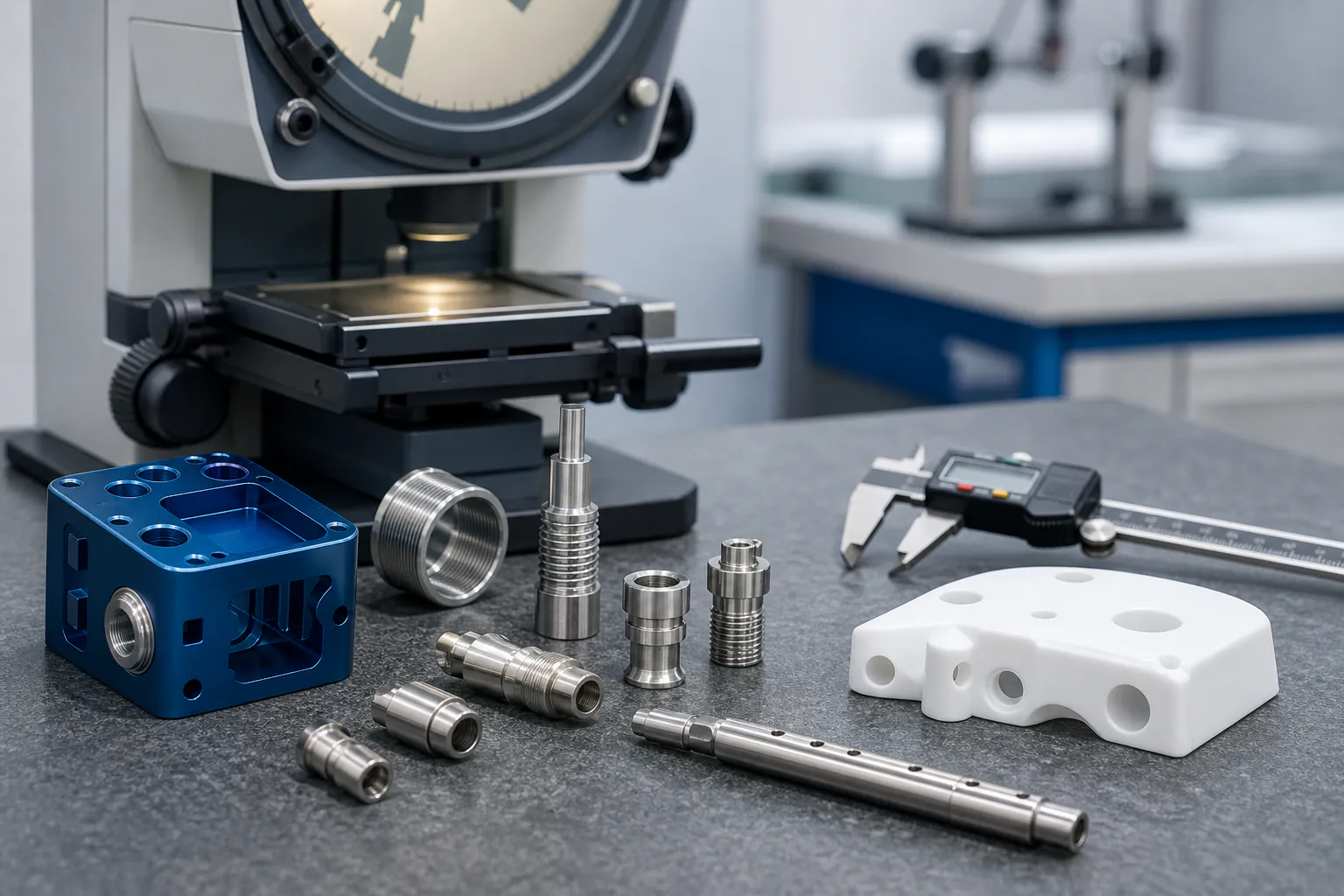 Precision medical device components manufactured with CNC machining and injection molding